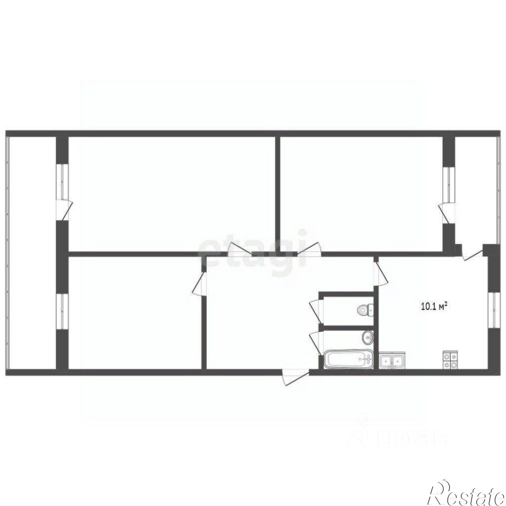 Купить квартиру за 6 700 000 рублей