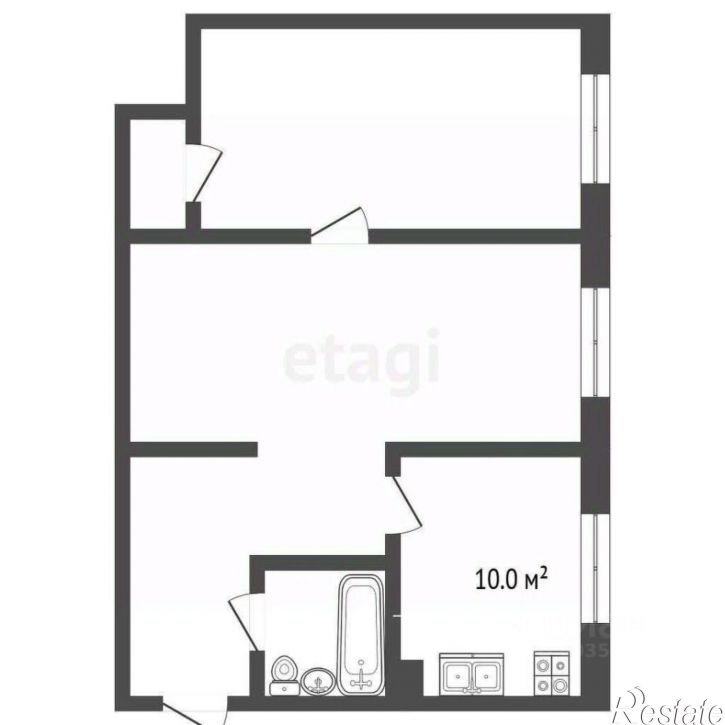 2-комн квартира улица Косякина, 56,  д. 56