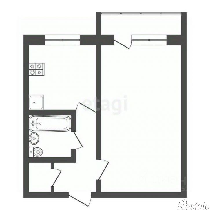 1-комн квартира переулок Малиновского, 18,  д. 18