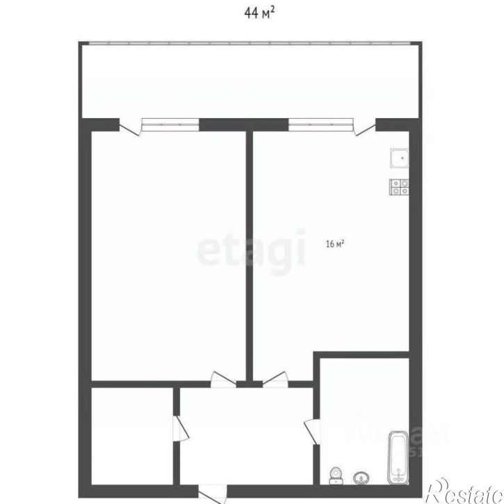 1-комн квартира