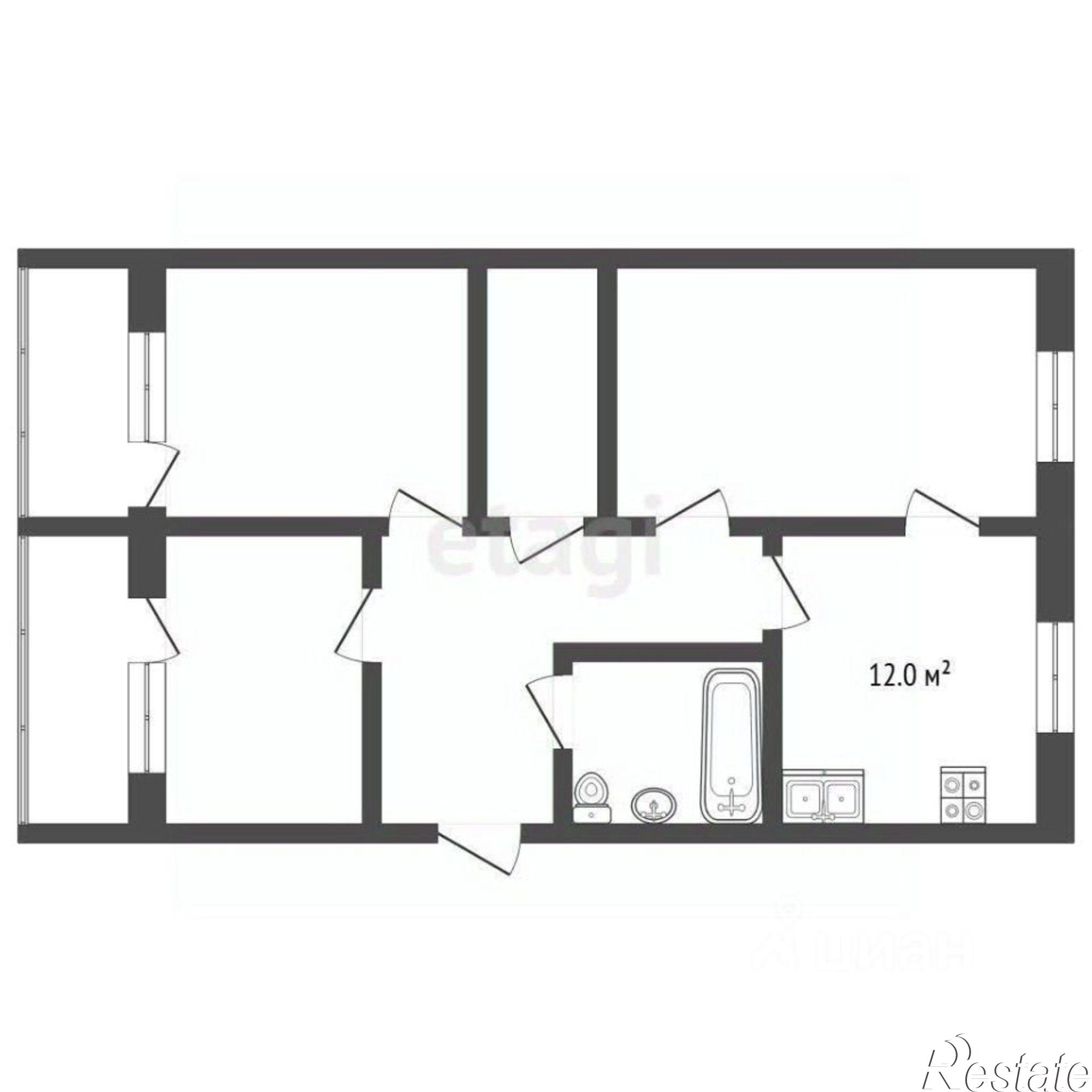 Купить квартиру за 7 100 000 рублей