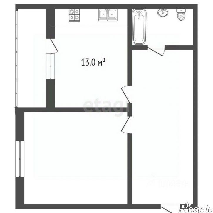 1-комн квартира