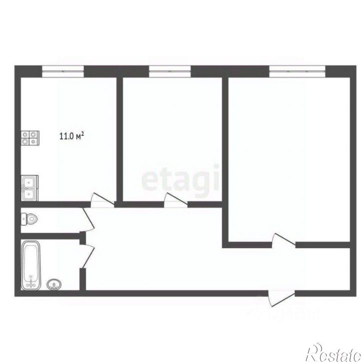 3-комн квартира улица Проскурина, 31,  д. 31