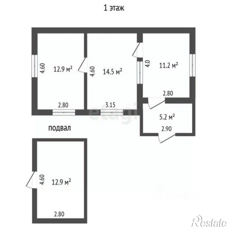 2-комн квартира