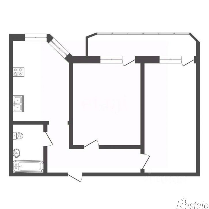 2-комн квартира