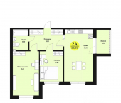 2-комн, 68 кв м, этаж 11/12 Лесная улица, 151Г