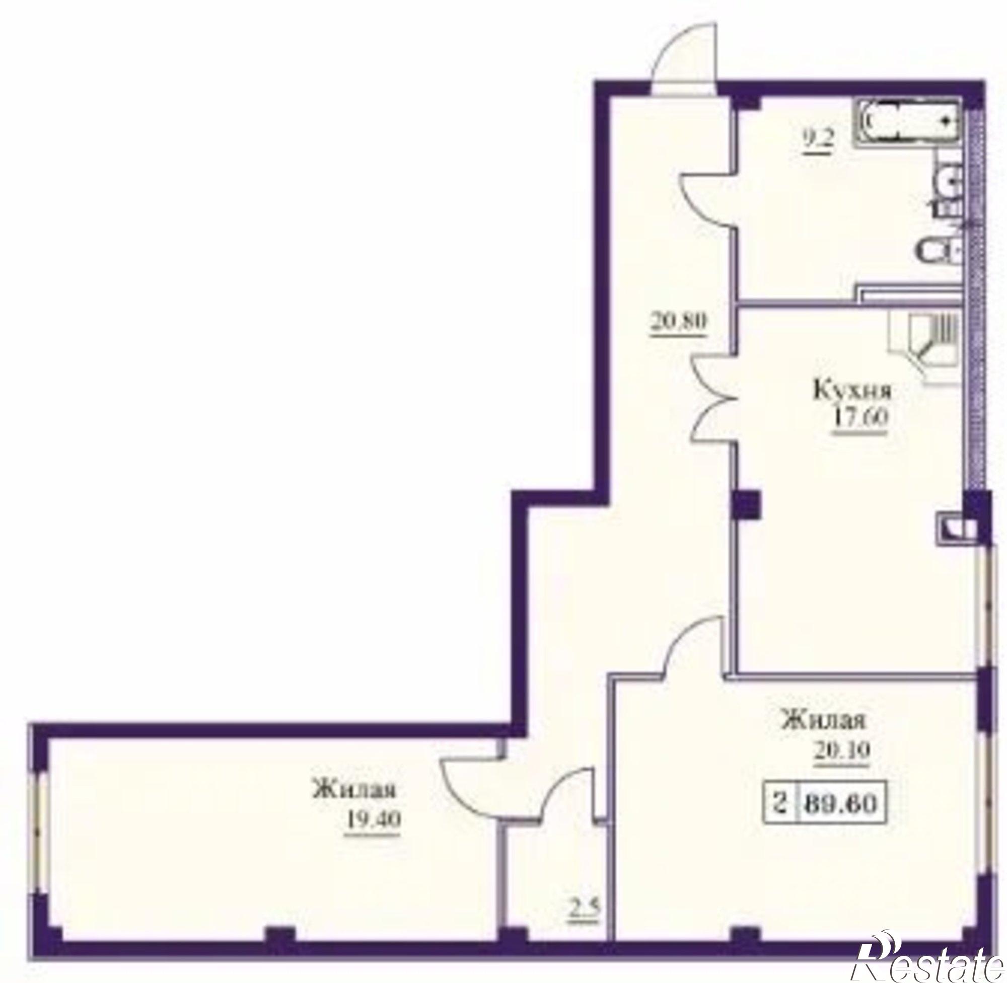 Купить квартиру за 8 960 000 рублей на ул Советская, 69А