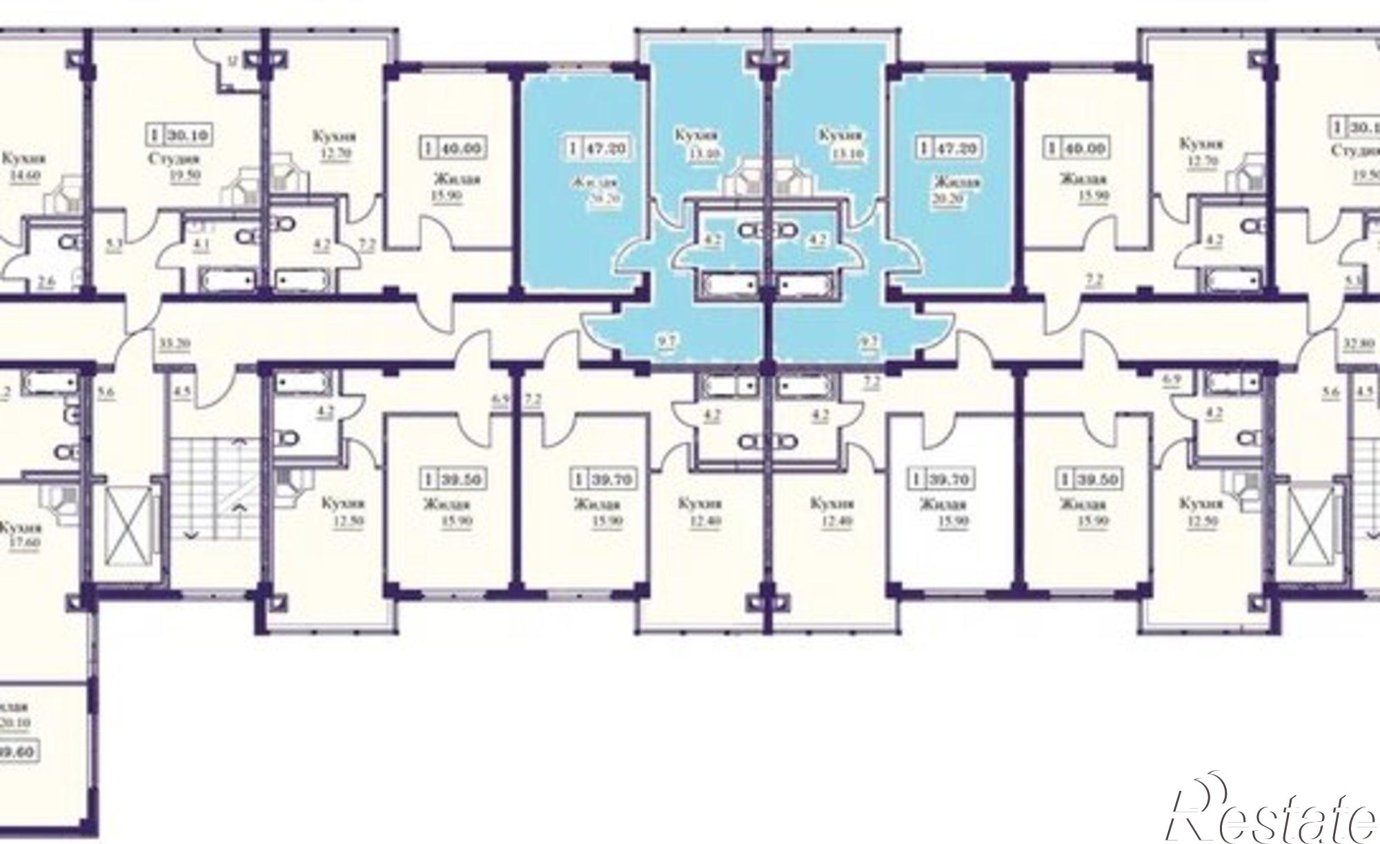 Купить квартиру за 5 192 000 рублей на ул Советская, 69А
