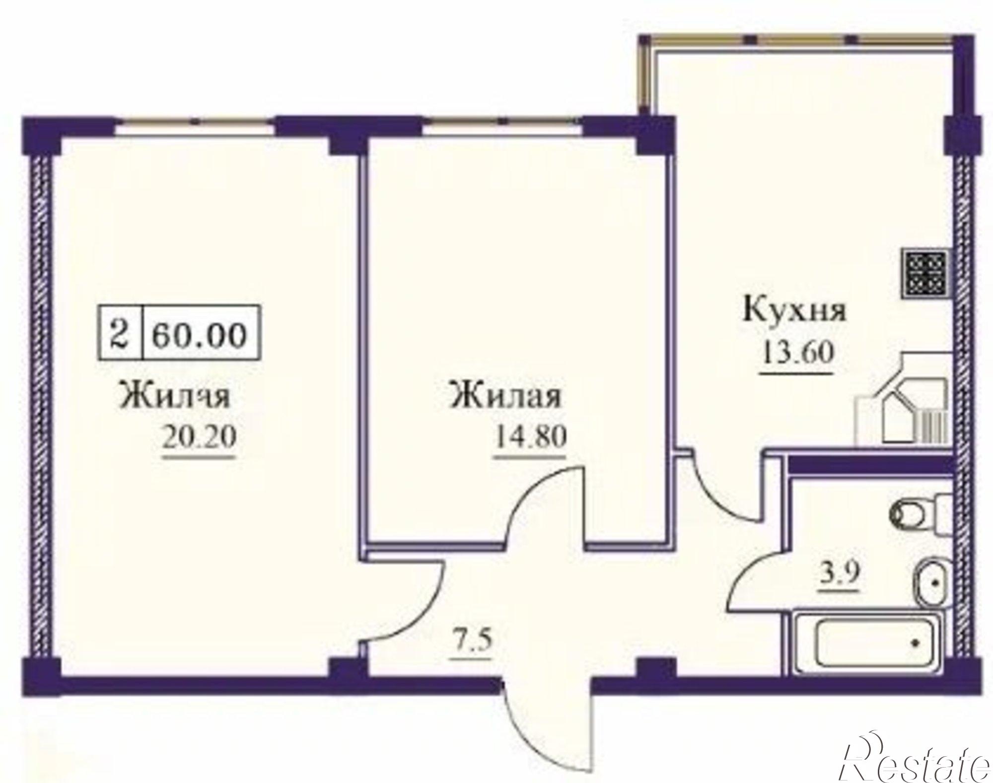 Купить квартиру за 6 000 000 рублей на Советская улица