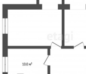 2-комн, 46кв м, этаж 2/7 улица Крутая дорога, 14