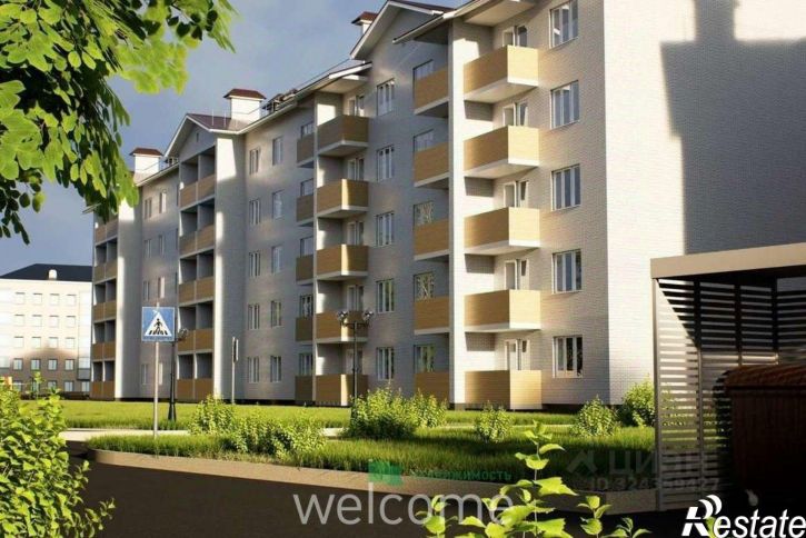 1-комн квартира в новом доме Октябрьская улица, 96Б,  д. 96Б