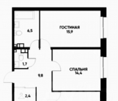 4-комн, 90кв м, этаж 17/24 улица Тухачевского, 3