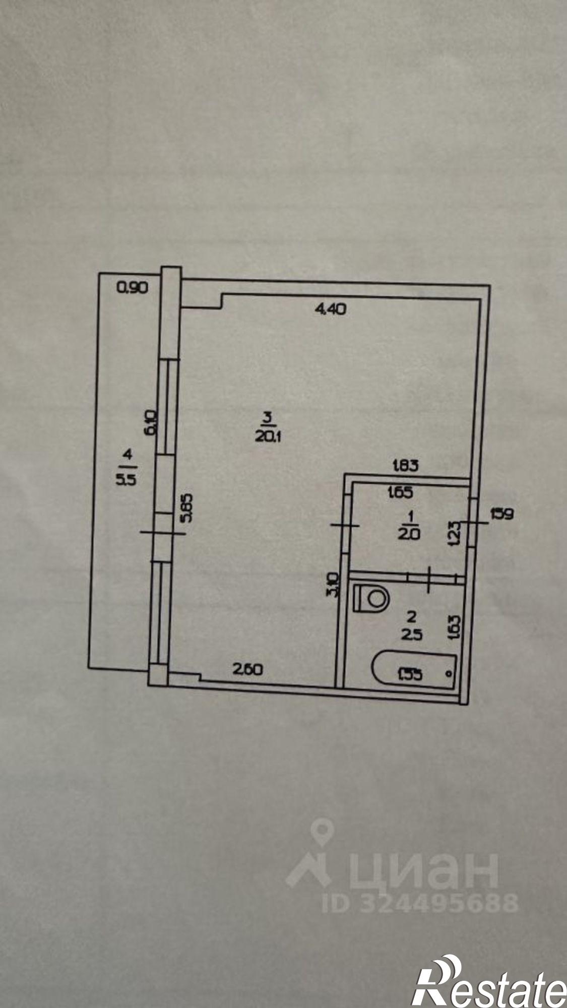 Купить квартиру за 1 400 000 рублей на Молодёжная улица, 15