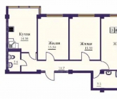3-комн, 86 кв м, этаж 1/9 Минеральные Воды, Советская улица
