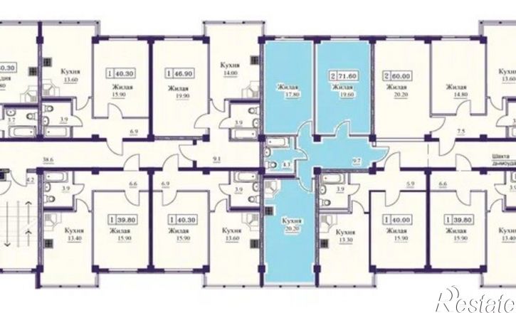 2-комн квартира в новом доме Минеральные Воды, Советская улица