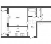 2-комн, 38кв м, этаж 2/5 ул Седлогорская, 95