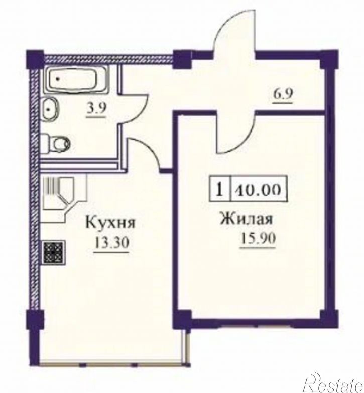 1-комн квартира в новом доме ул Советская, 69А,  д. 69А