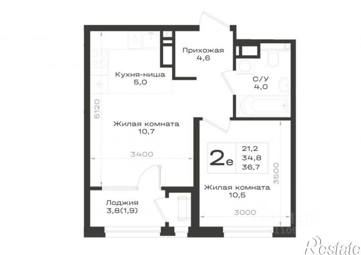 2-комн квартира в новом доме Предгорный муниципальный округ