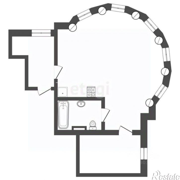 2-комн квартира