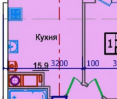 1-комн, 48кв м, этаж 11/12 Пятигорск, Украинская улица, 39