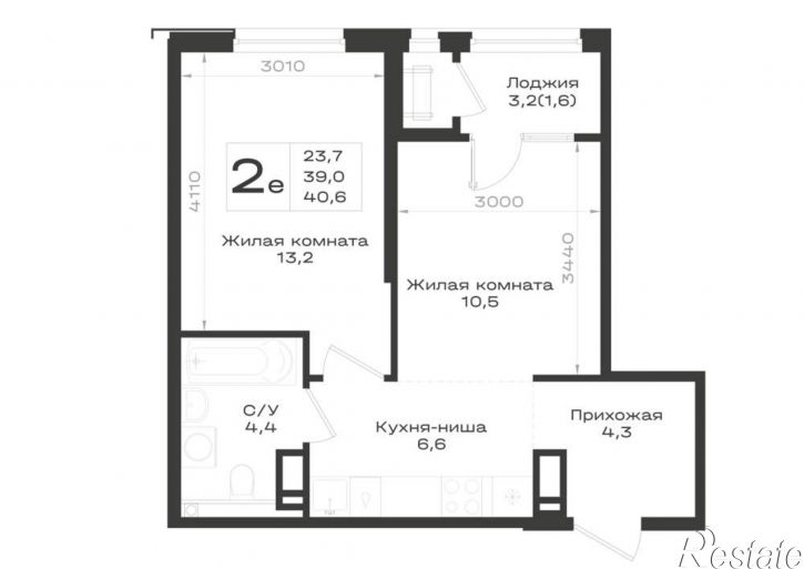 2-комн квартира в новом доме Ленина улица, д.63