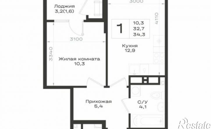 1-комн квартира в новом доме Предгорный муниципальный округ, ЖК Нагория