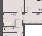 2-комн, 71кв м, этаж 3/8 Пятигорск, улица Егоршина, 7к4
