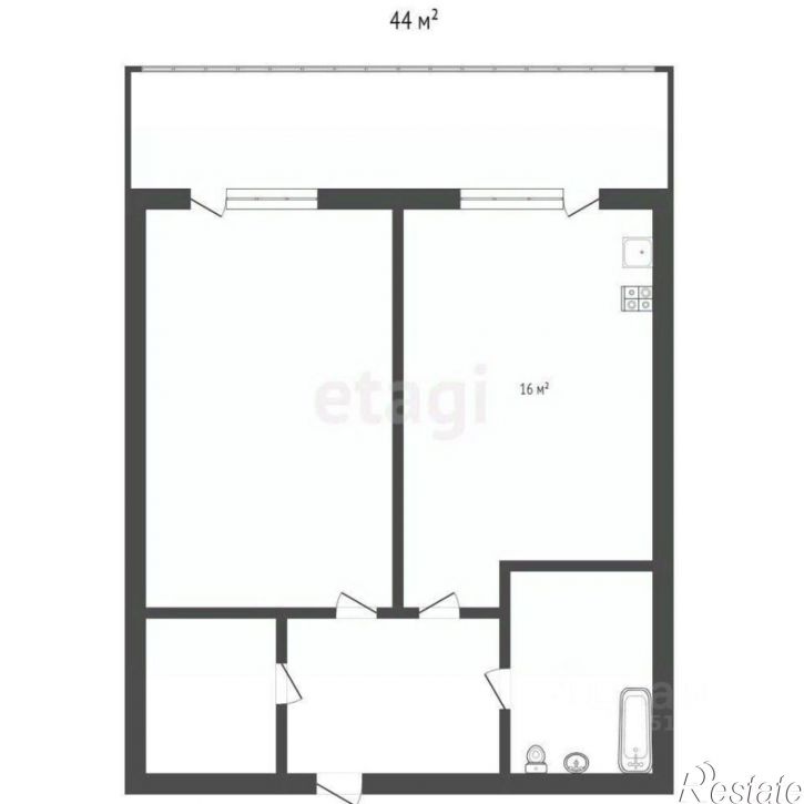 1-комн квартира
