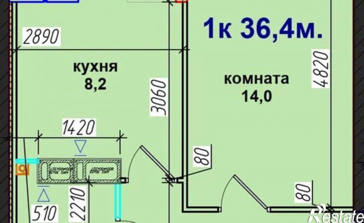 1-комн квартира в новом доме Ставрополь, Ленинский район, микрорайон № 6