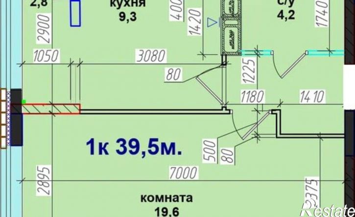 1-комн квартира в новом доме Ставрополь, Ленинский район, микрорайон № 6