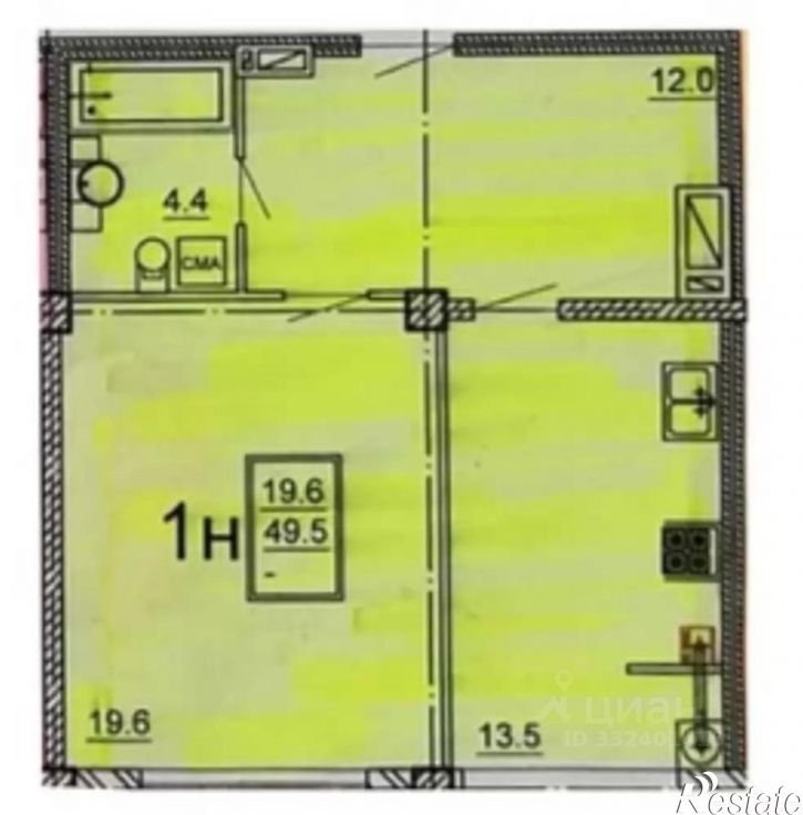1-комн квартира Пятигорск, Пестова ул., д. 7, кв. 12