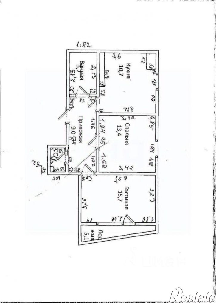 2-комн квартира ул Новая, 2А,  д. 2А