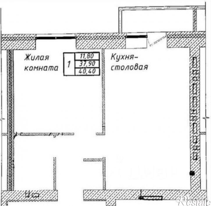 1-комн квартира ул Ленина, 1/7,  д. 1/7