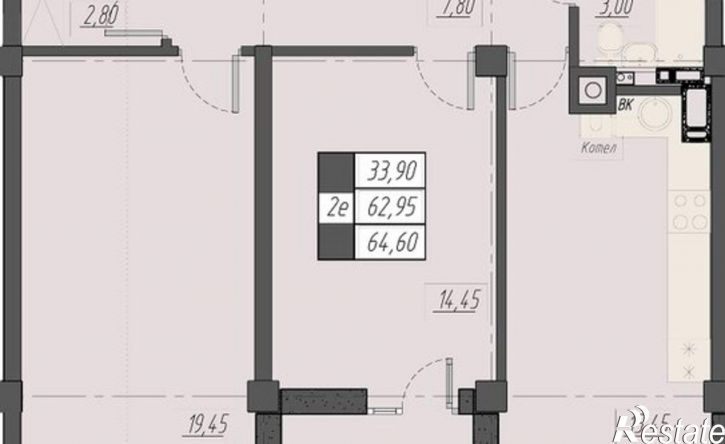 2-комн квартира в новом доме ул Егоршина, 6а,  д. 6а