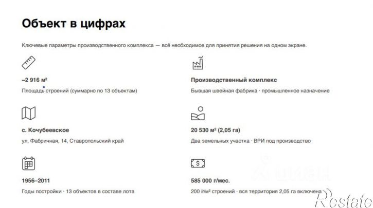 Производственное помещение село Кочубеевское
